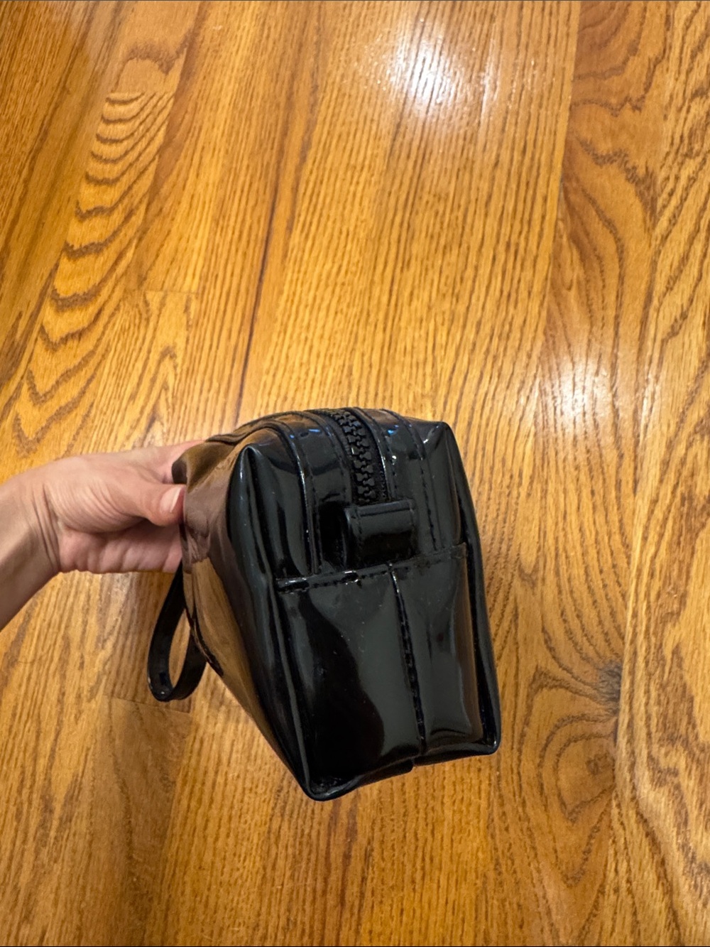 Sephora Black Glossy Wristlet Cosmetic Pouch - Picture 4 of 7